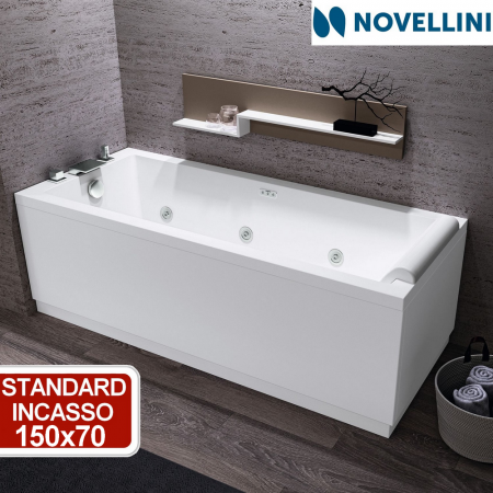 Vasca da bagno standard ad incasso Novellini Calos 2.0 150 x 70 cm